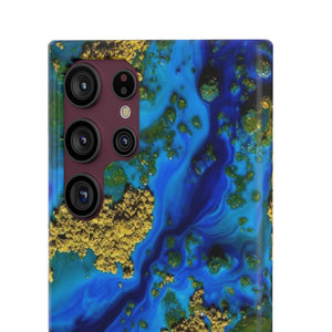 Blue Clear Ocean Ink Art Android Case (Slim) Phone Case