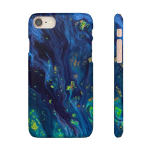 Green Opal Ink Art iPhone Case (Slim) iPhone 8 Matte Phone Case