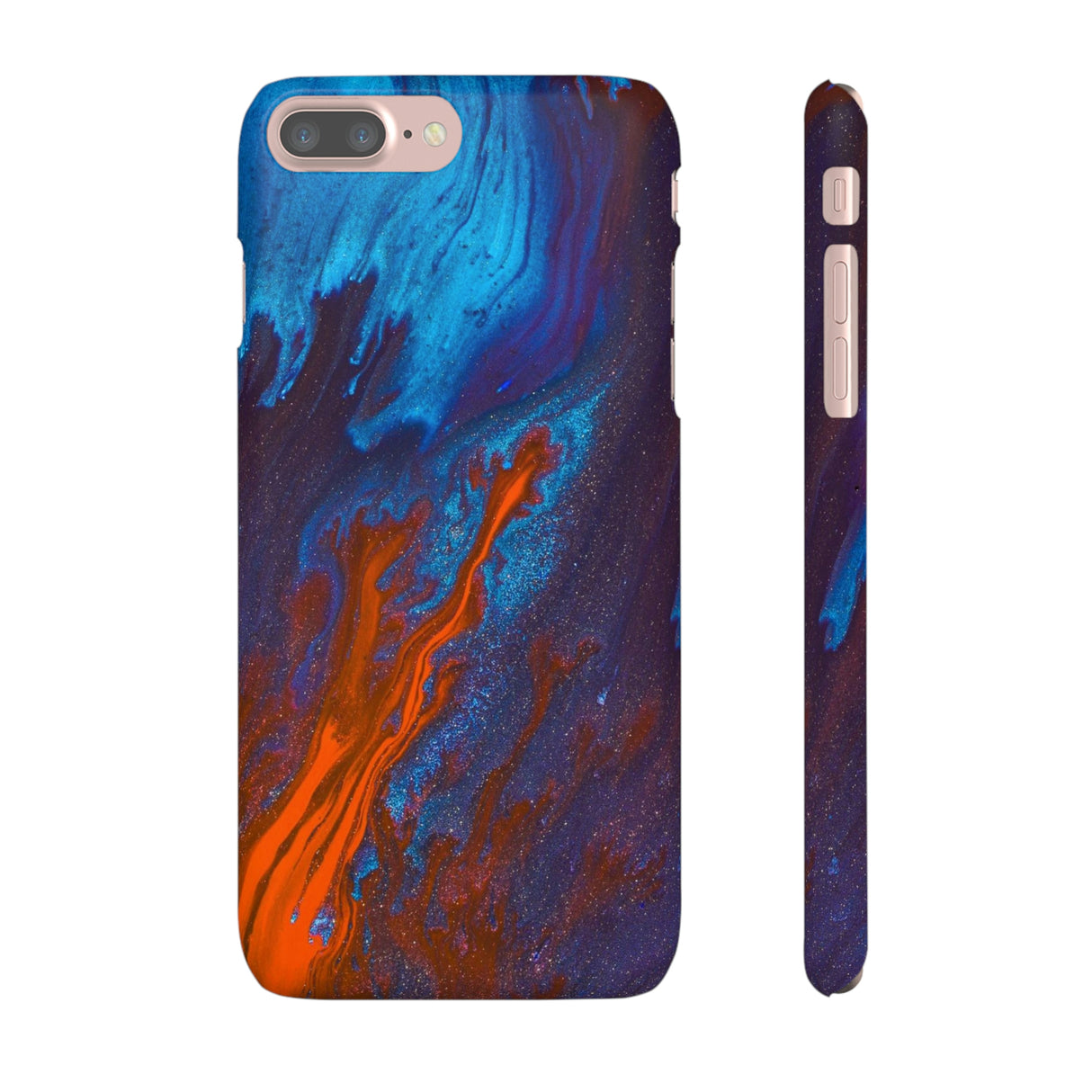 Orange Flame Ink Art iPhone Case (Slim) iPhone 7 Plus Matte Phone Case