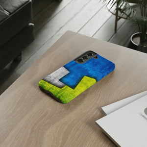 Blue Abstract Art Android Case (Protective) Phone Case