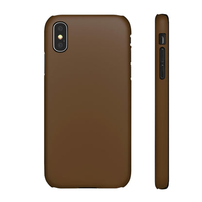 Dark Brown iPhone Case (Slim) iPhone X Matte Phone Case