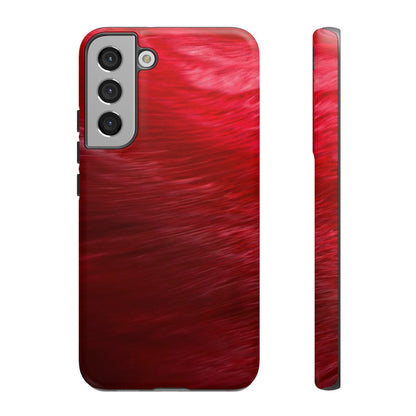 Red Feather Ink Art Android Case (Protective) Samsung Galaxy S22 Plus Matte Phone Case