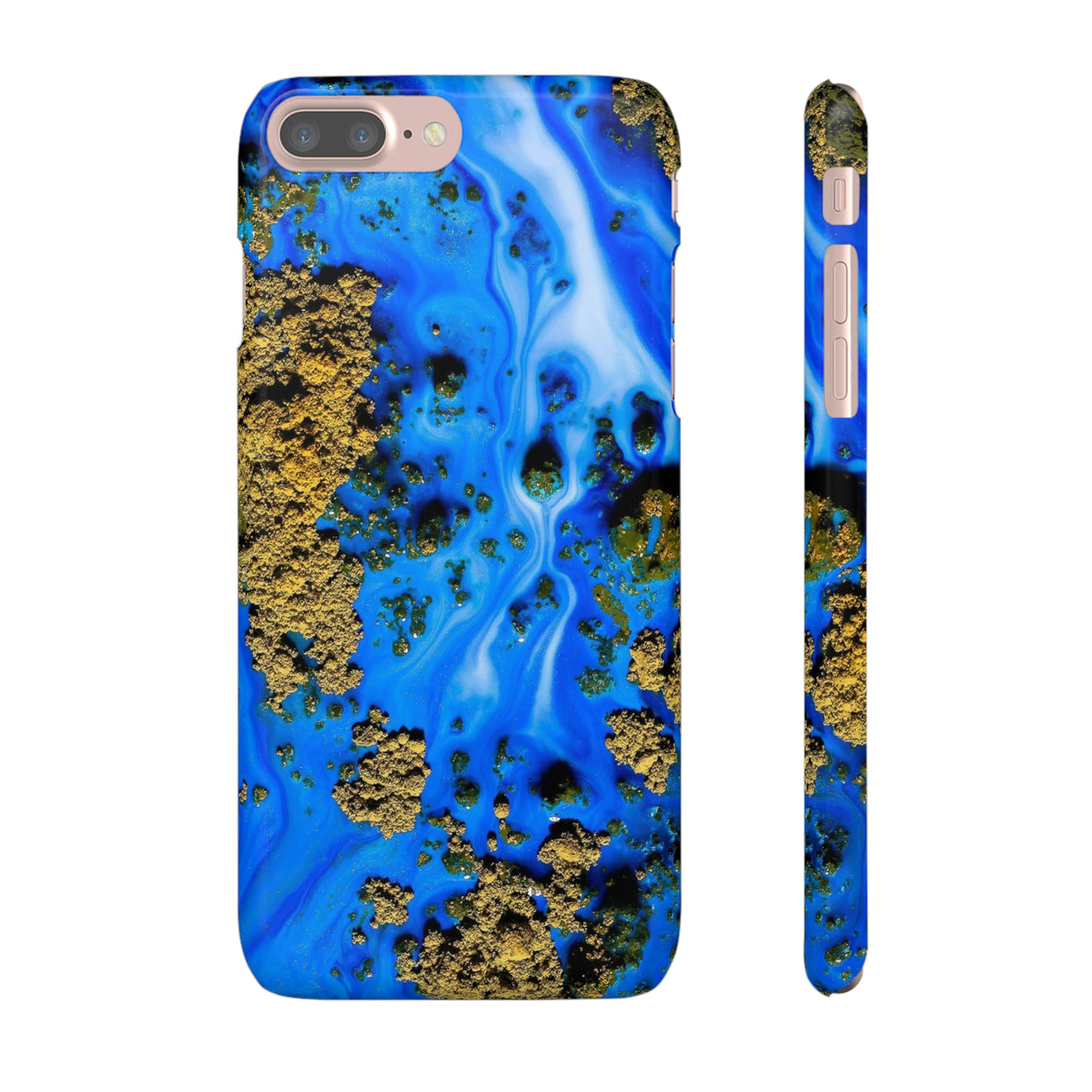 Blue River Ink Art iPhone Case (Slim) iPhone 7 Plus Glossy Phone Case