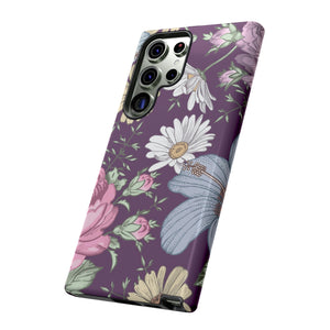 Purple Grass Vintage Flower Samsung Case (Protective) Phone Case