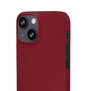 Burgundy Red iPhone Case (Slim) Phone Case