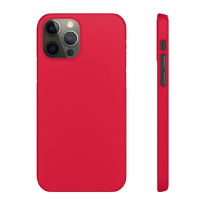 Crimson Red iPhone Case (Slim) iPhone 12 Pro Matte Phone Case