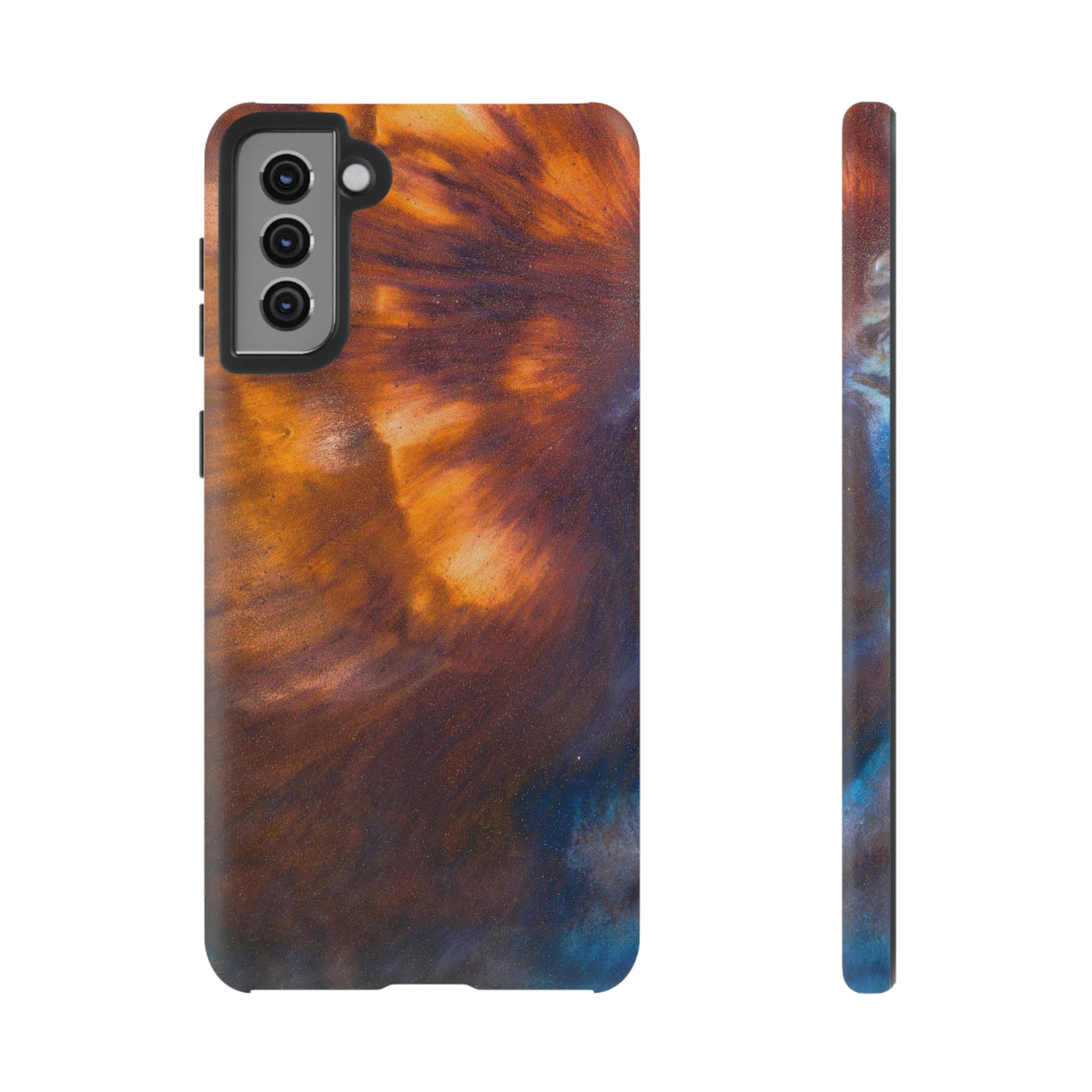 Solar Flare Ink Art Android Case (Protective) Samsung Galaxy S21 Plus Matte Phone Case