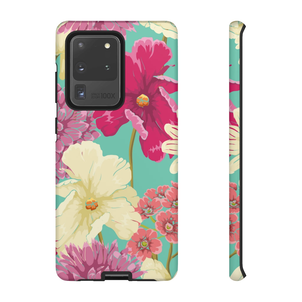 Colorful flowers in watercolor Samsung Case (Protective) Samsung Galaxy S20 Ultra Matte Phone Case