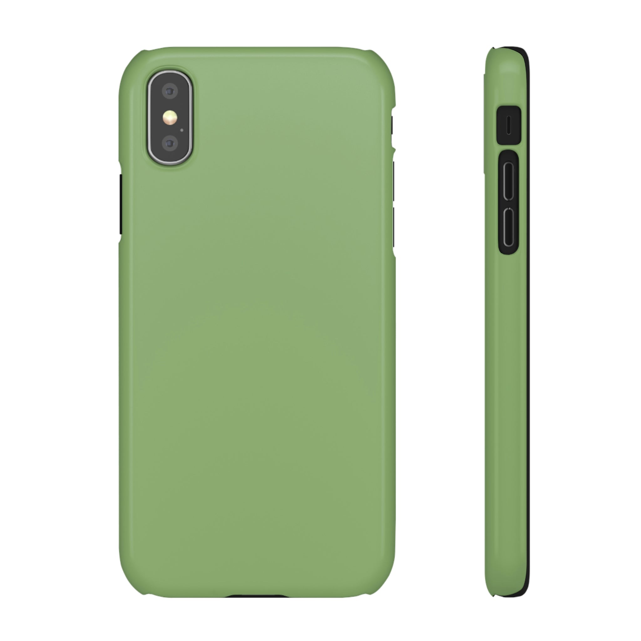 Asparagus Green iPhone Case (Slim) iPhone XS Glossy Phone Case