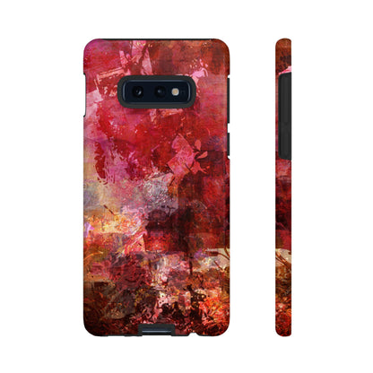 Red Grunge Android Case (Protective) Samsung Galaxy S10E Glossy Phone Case