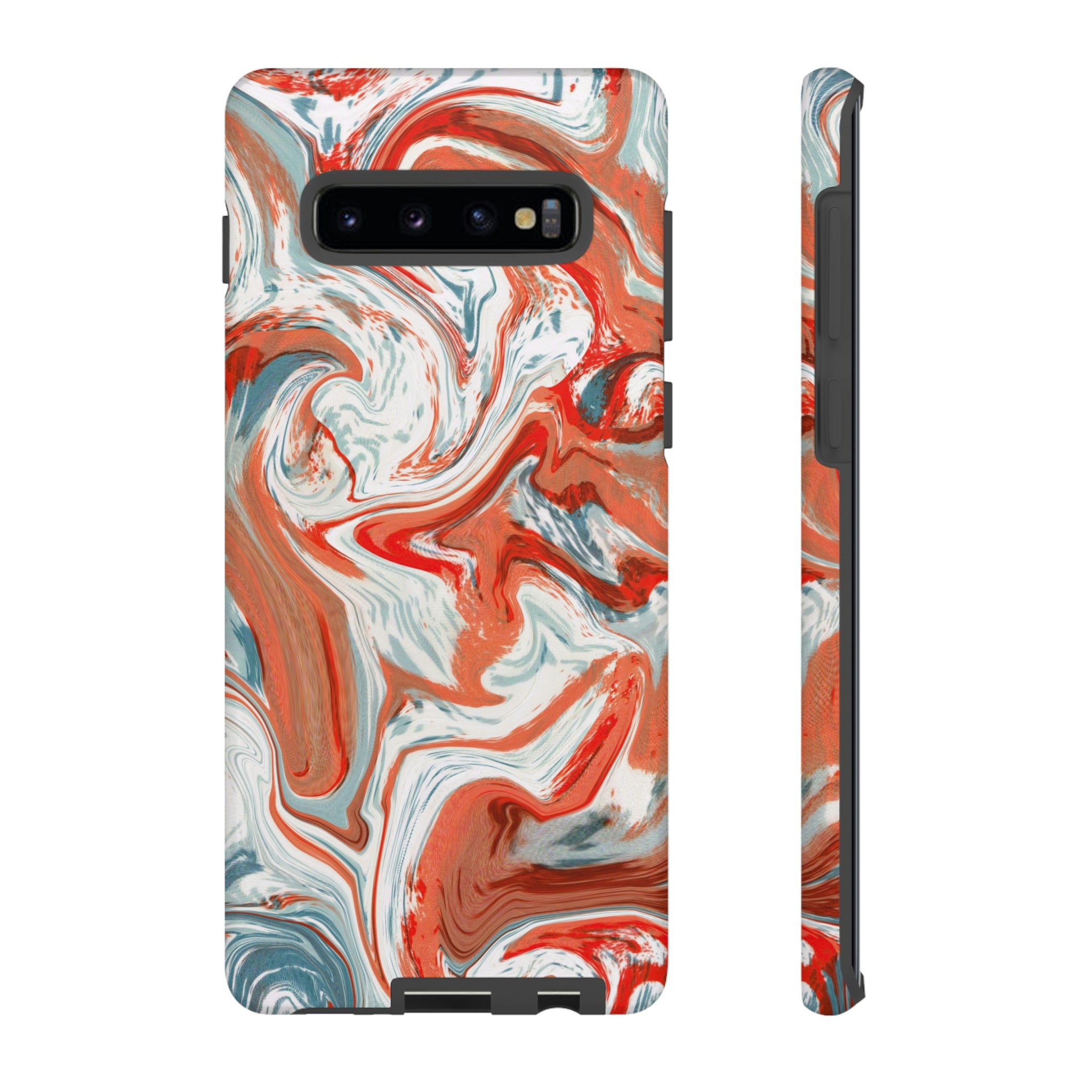 Orange Art Android Case (Protective) Samsung Galaxy S10 Plus Matte Phone Case