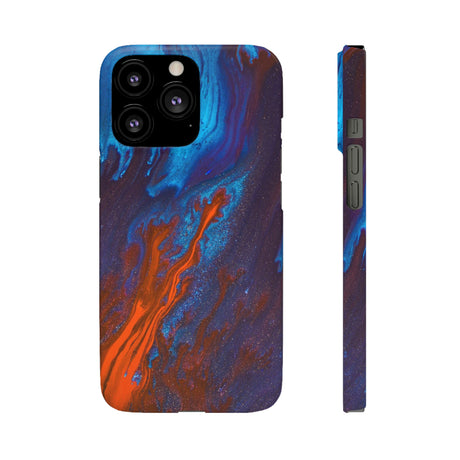 Orange Flame Ink Art iPhone Case (Slim) iPhone 13 Pro Matte Phone Case