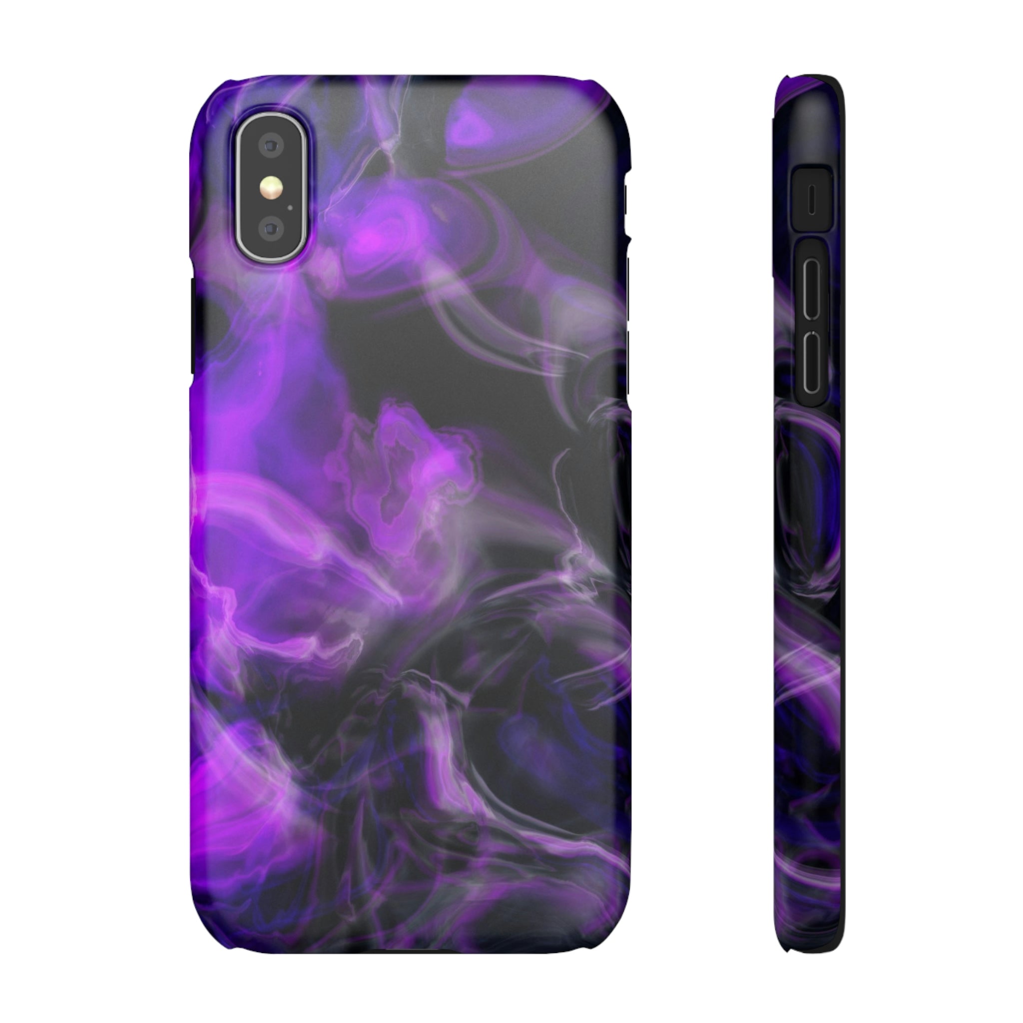 Purple Marble iPhone Case (Slim) iPhone XS Matte Phone Case