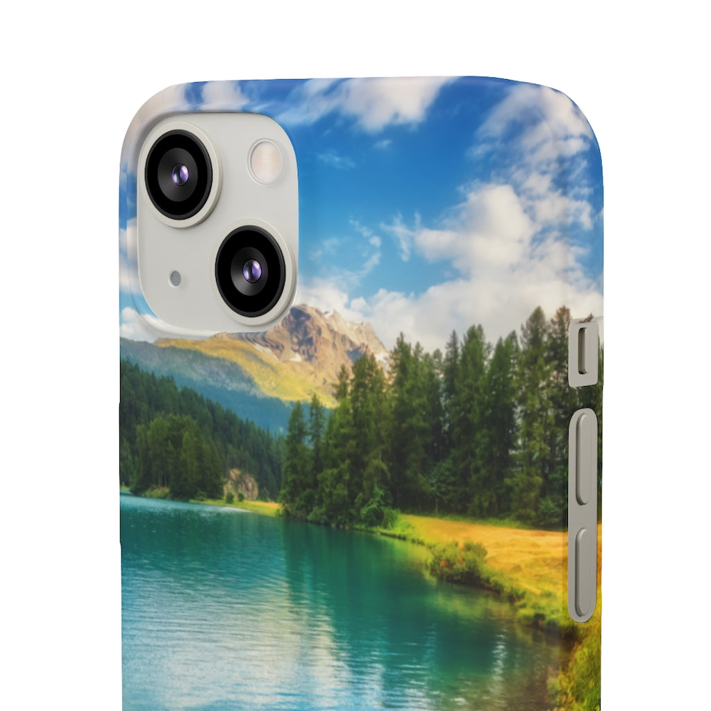 Fantastic Azure Alpine Lake Samsung/iPhone (Slim) iPhone 13 Matte Phone Case