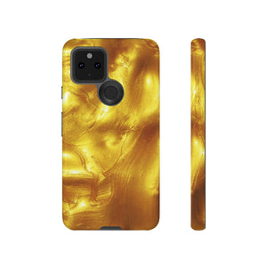 Liquid Gold Android Case (Protective) Google Pixel 5 5G Glossy Phone Case