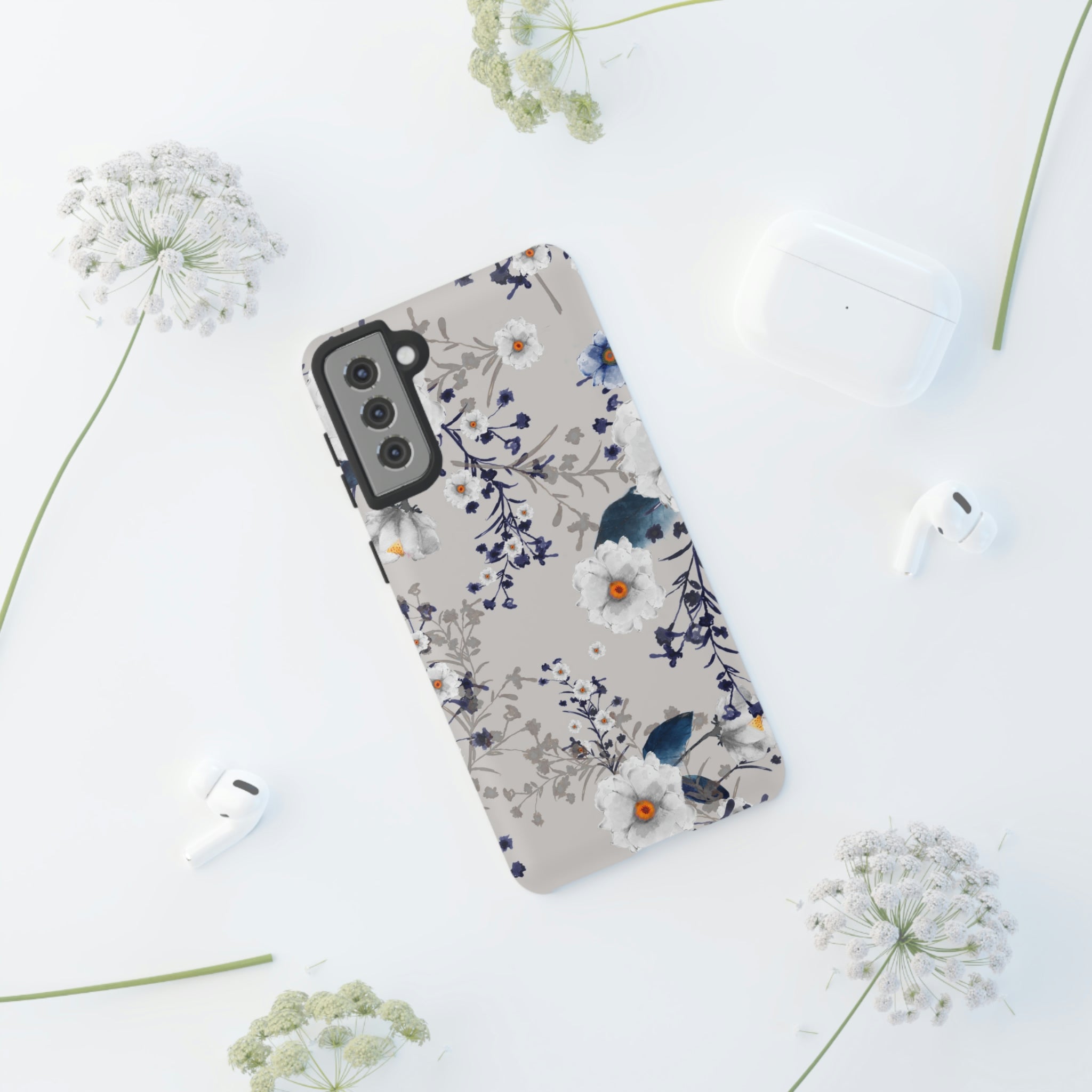 Blue Summerflowers Android Case (Protective) Phone Case