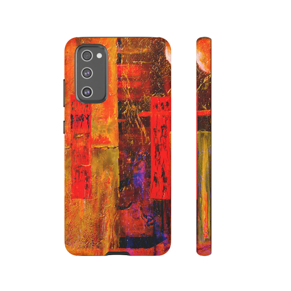 Red Oil Painting Android Case (Protective) Samsung Galaxy S20 FE Matte Phone Case