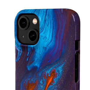 Orange Flame Ink Art iPhone Case (Slim) Phone Case