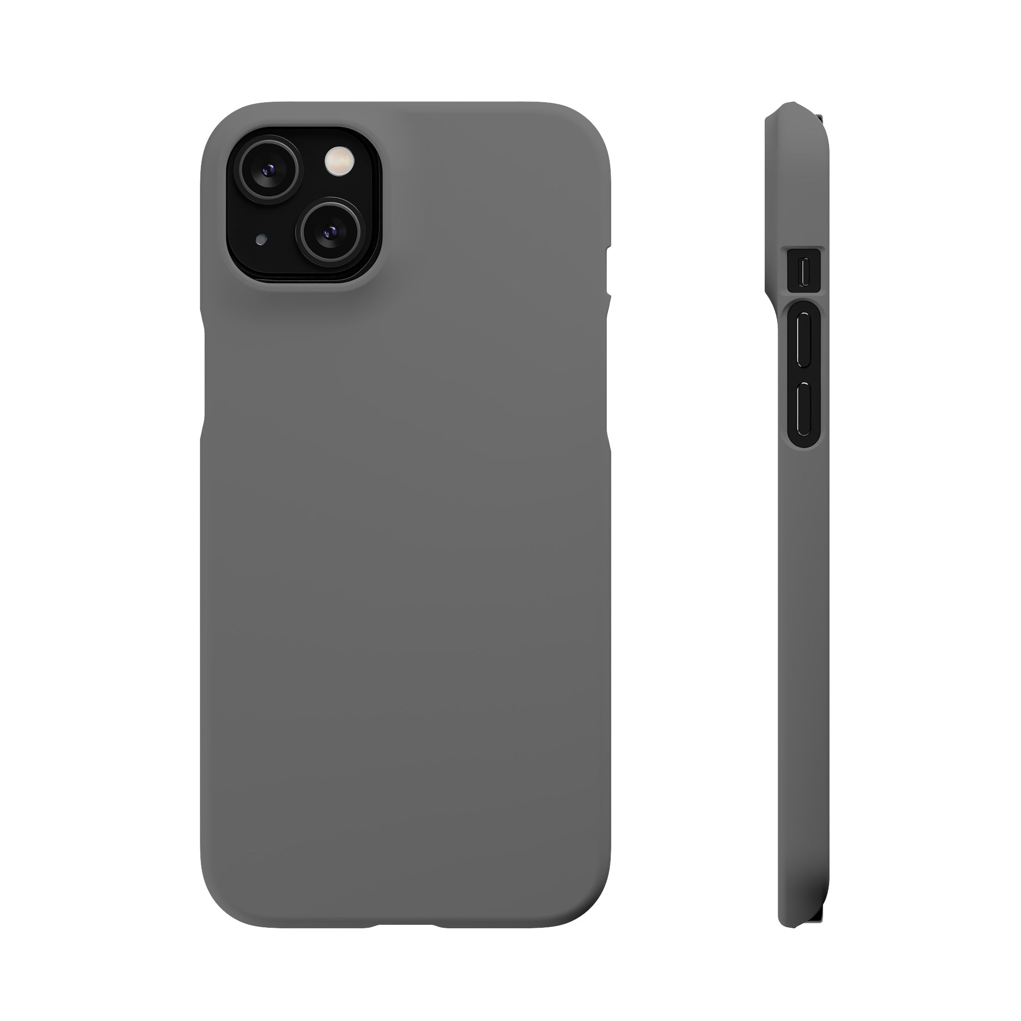 Dim Gray iPhone Case (Slim) iPhone 14 Plus Matte Phone Case