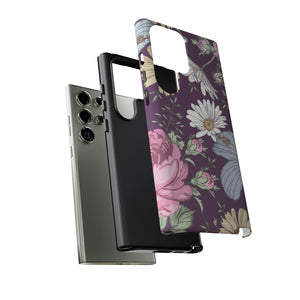 Purple Grass Vintage Flower Samsung Case (Protective) Phone Case