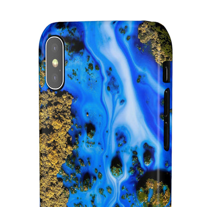 Blue River Ink Art iPhone Case (Slim) Phone Case