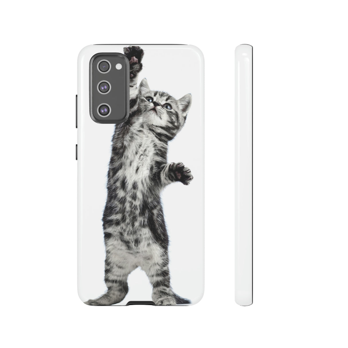 Playful Kitten Android Case (Protective) Samsung Galaxy S20 FE Glossy Phone Case