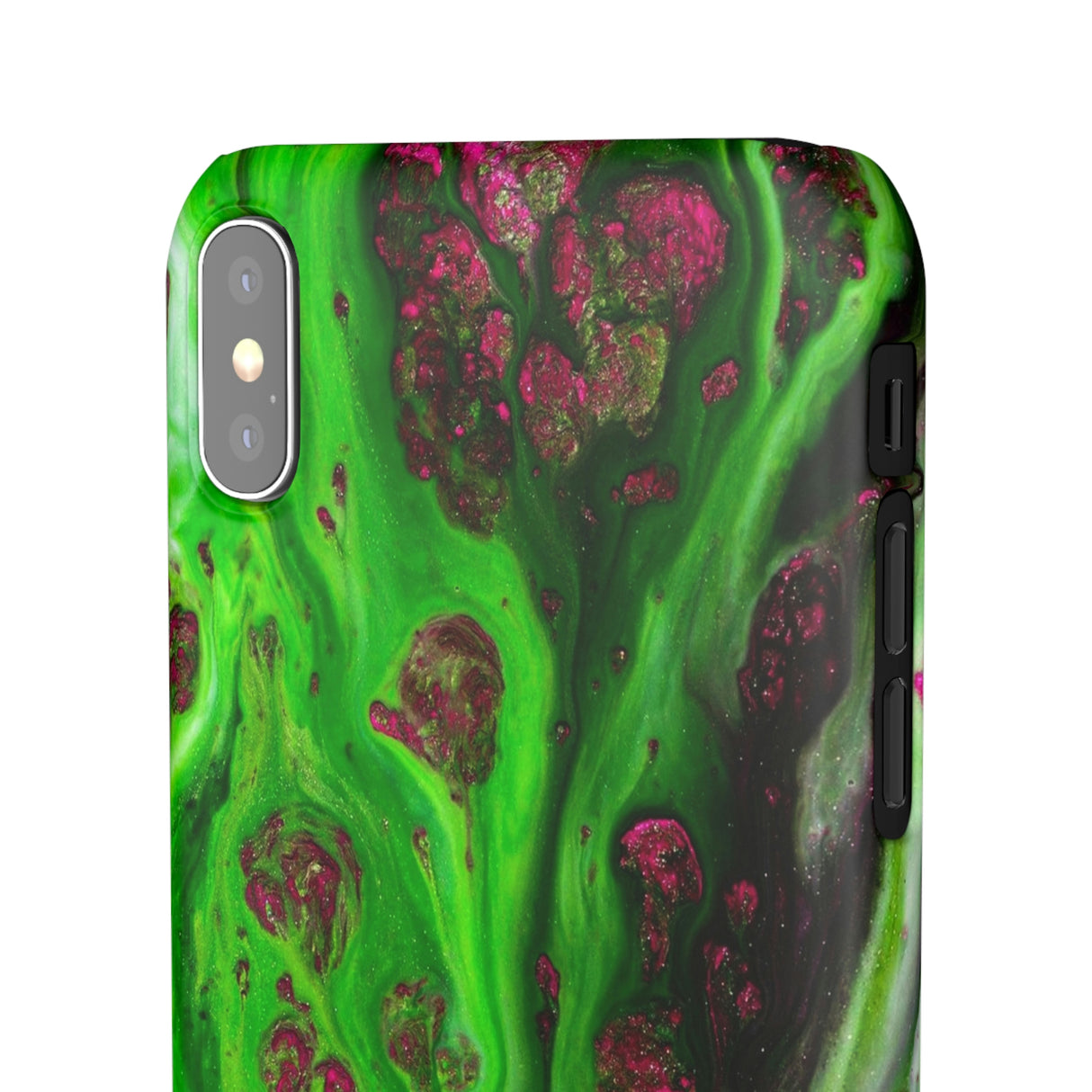 Toxic Green Ink Art iPhone Case (Slim) Phone Case