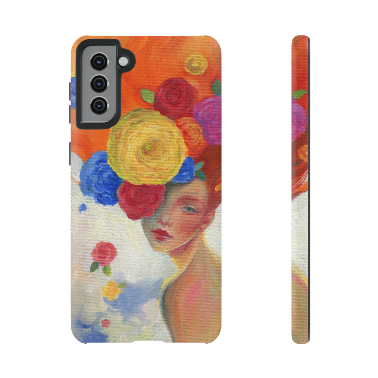 Flower Woman Android Case (Protective) Samsung Galaxy S21 Plus Matte Phone Case