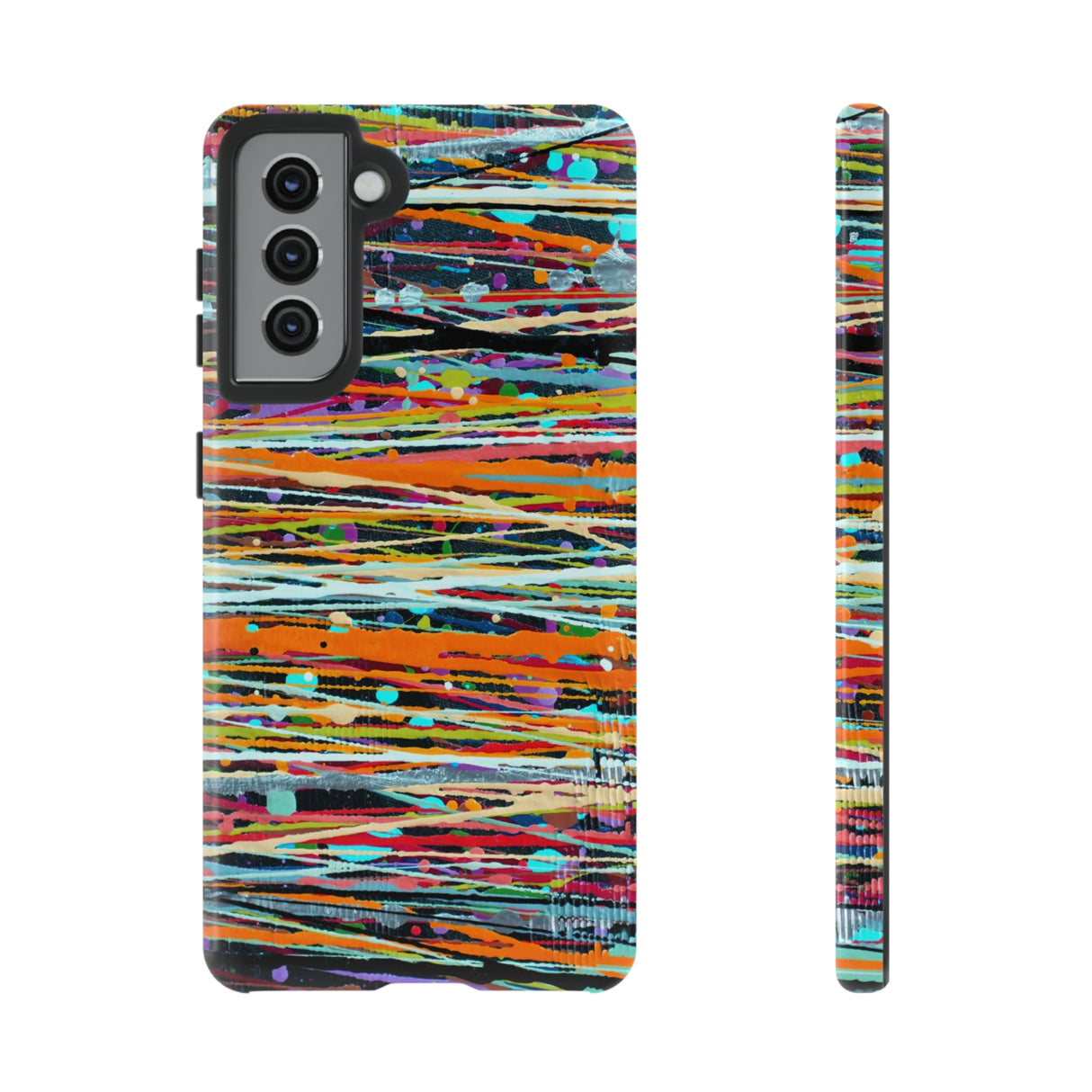 Stripe Art Android Case (Protective) Samsung Galaxy S21 Glossy Phone Case