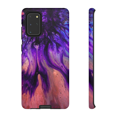 Purple Flow Ink Art Android Case (Protective) Samsung Galaxy S20+ Matte Phone Case