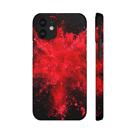 Red Explosion iPhone Case (Slim) iPhone 12 Mini Matte Phone Case