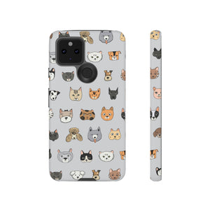 Cats n Dogs Pattern Android Case (Protective) Google Pixel 5 5G Matte Phone Case