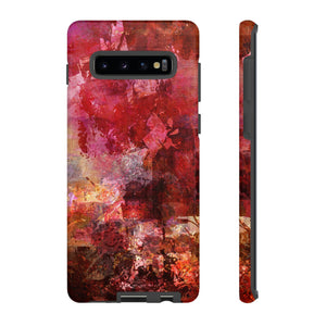 Red Grunge Android Case (Protective) Samsung Galaxy S10 Plus Glossy Phone Case