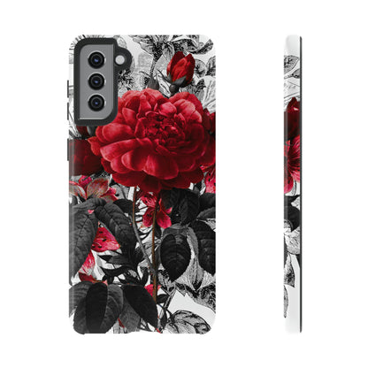 Grunicked Gothic Flower Samsung Case (Protective) Samsung Galaxy S21 Plus Glossy Phone Case