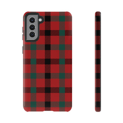 Red Flannel Android Case (Protective) Samsung Galaxy S21 Plus Glossy Phone Case