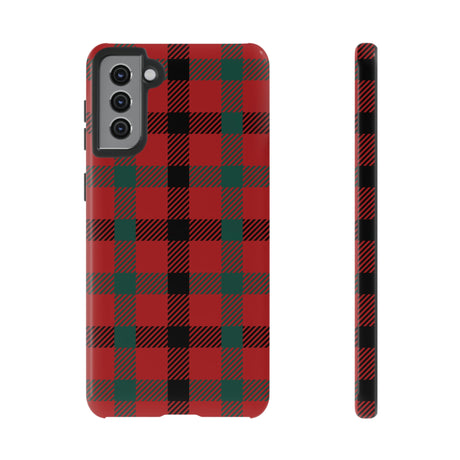 Red Flannel Android Case (Protective) Samsung Galaxy S21 Plus Glossy Phone Case