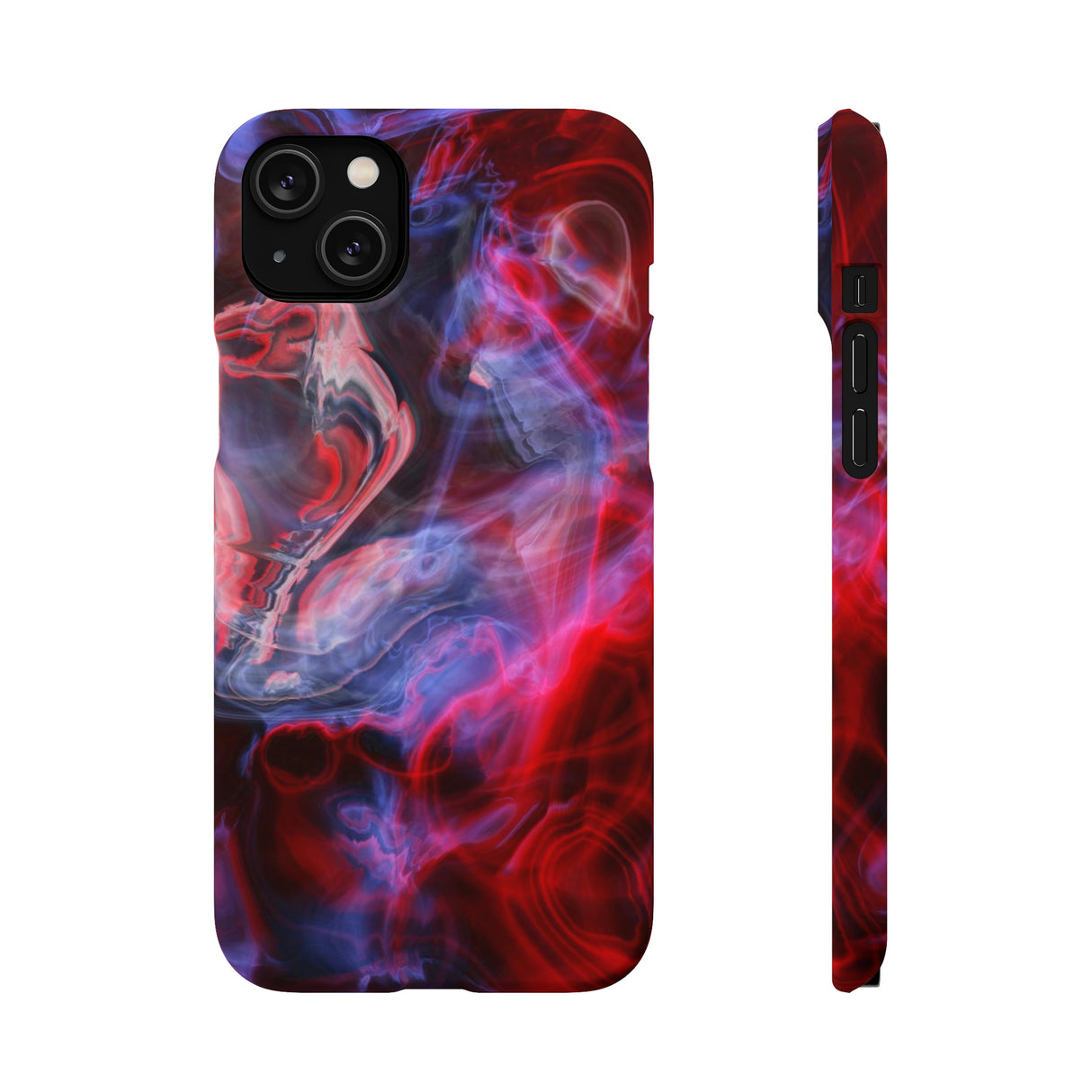 Red Marble iPhone Case (Slim) iPhone 14 Plus Matte Phone Case