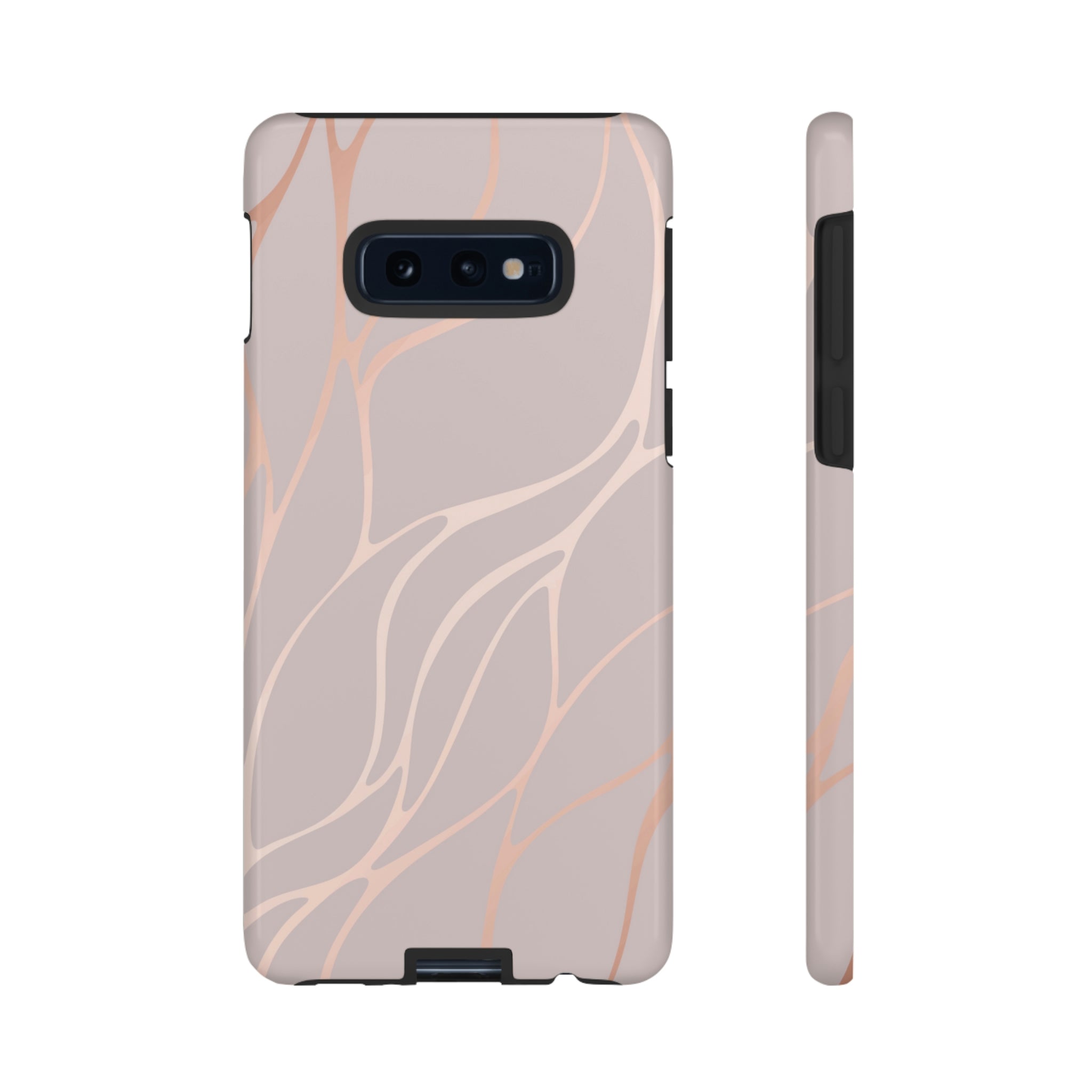 Rose Gold Android Case (Protective) Samsung Galaxy S10E Glossy Phone Case