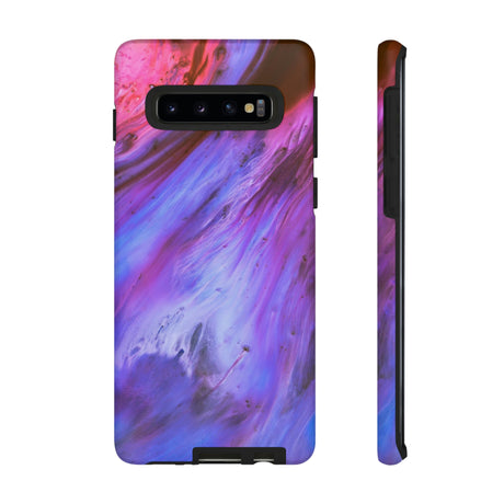 Purple Cosmos Ink Art Android Case (Protective) Samsung Galaxy S10 Matte Phone Case