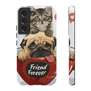 Pug n Kitten Android Case (Protective) Samsung Galaxy S22 Matte Phone Case