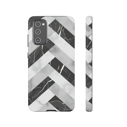 Grey Herringbone Android Case (Protective) Samsung Galaxy S20 FE Glossy Phone Case