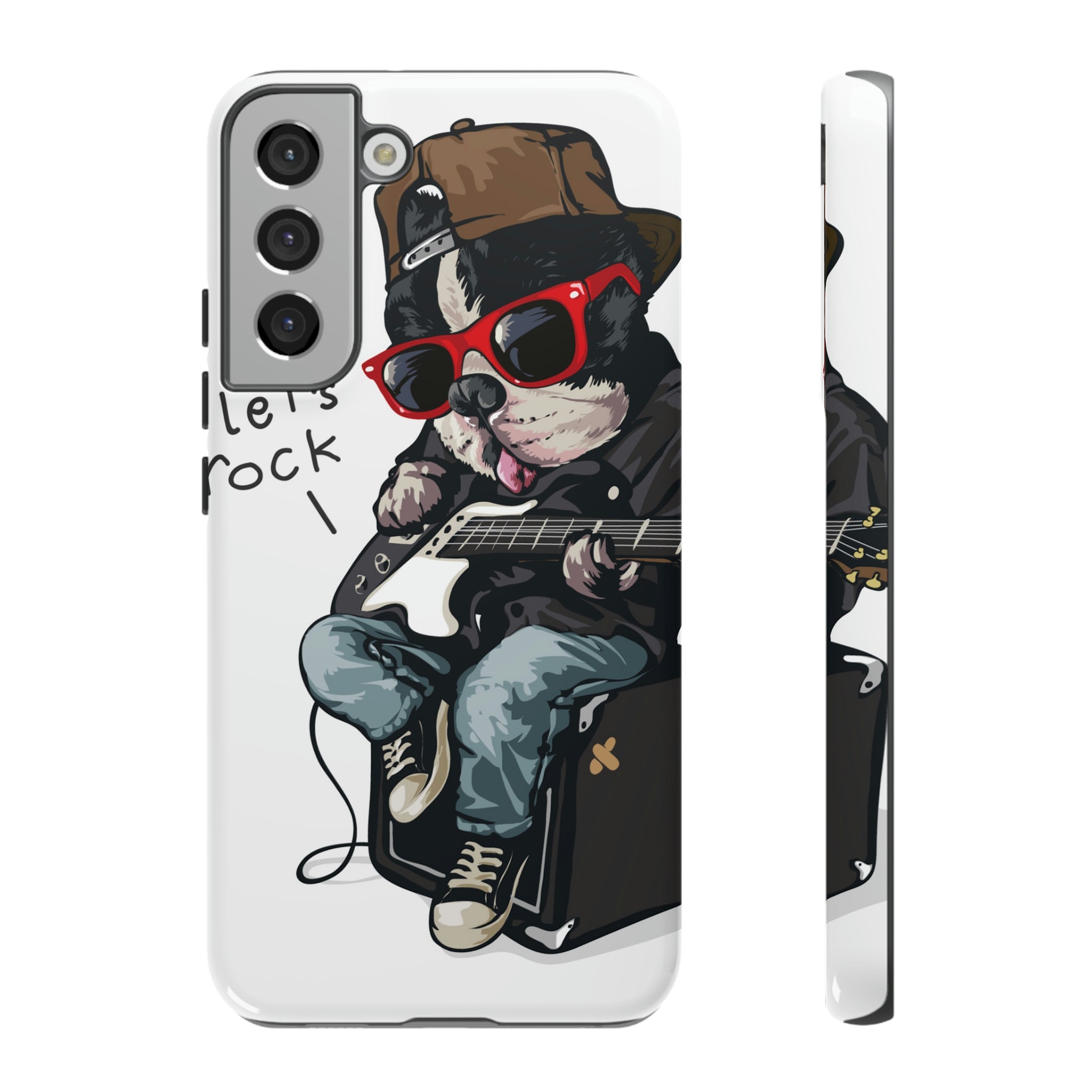 Rock n Roll Dog Android Case (Protective) Samsung Galaxy S22 Plus Glossy Phone Case