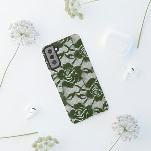 Green Rose Lace Gothic Flower Samsung Case (Protective) Phone Case