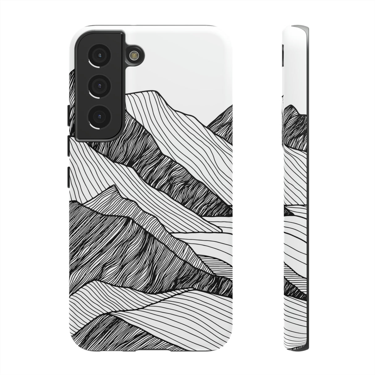 Mountain Line Art Android Case (Protective) Samsung Galaxy S22 Matte Phone Case