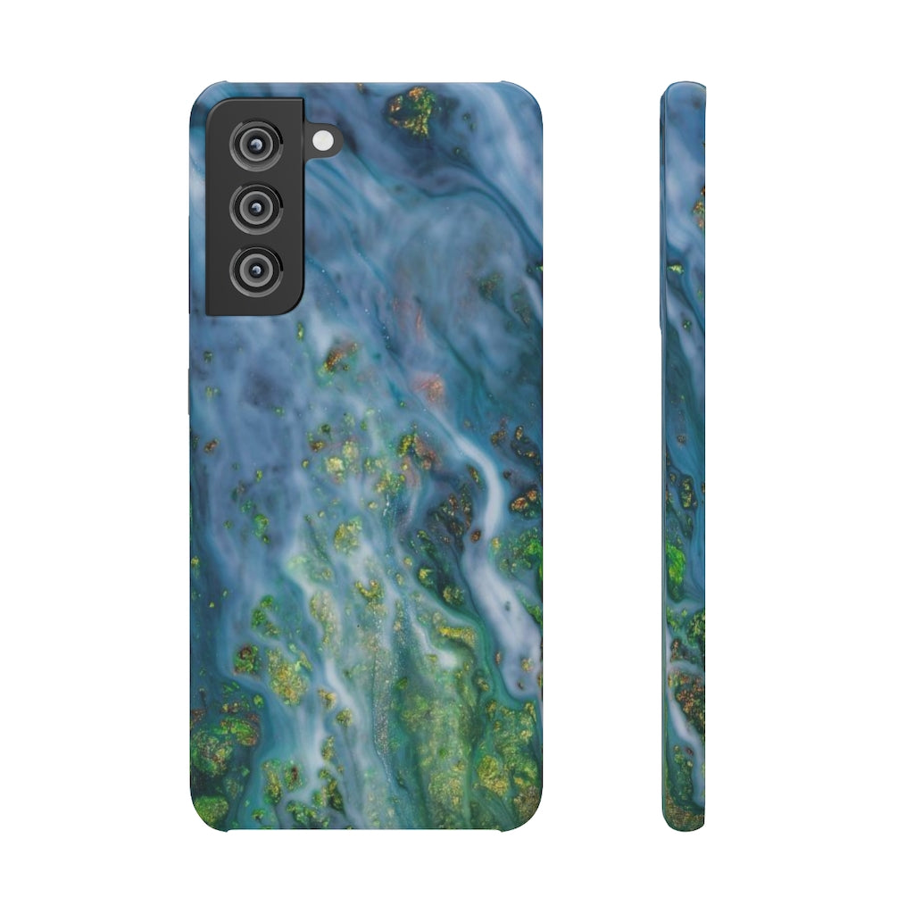 Forest Mist Ink Art Android Case (Slim) Samsung S21 FE Glossy Phone Case