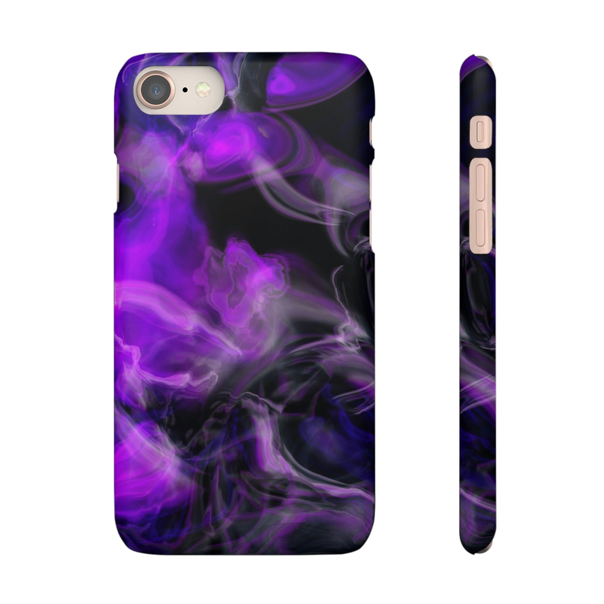 Purple Marble iPhone Case (Slim) iPhone 8 Matte Phone Case