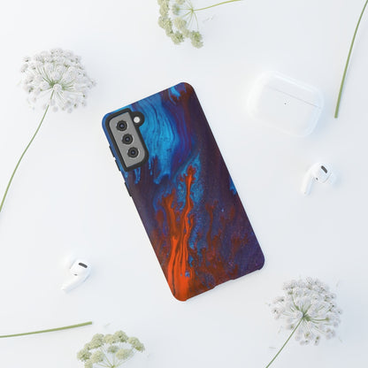 Orange Flame Ink Art Android Case (Protective) Phone Case