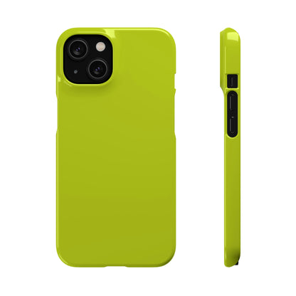 Acid Green iPhone Case (Slim) iPhone 14 Glossy Phone Case