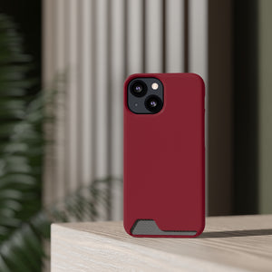 Burgundy iPhone Case (Card) Phone Case