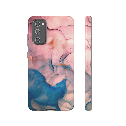 Pink Alcohol ink Marble Android Case (Protective) Samsung Galaxy S20 FE Glossy Phone Case